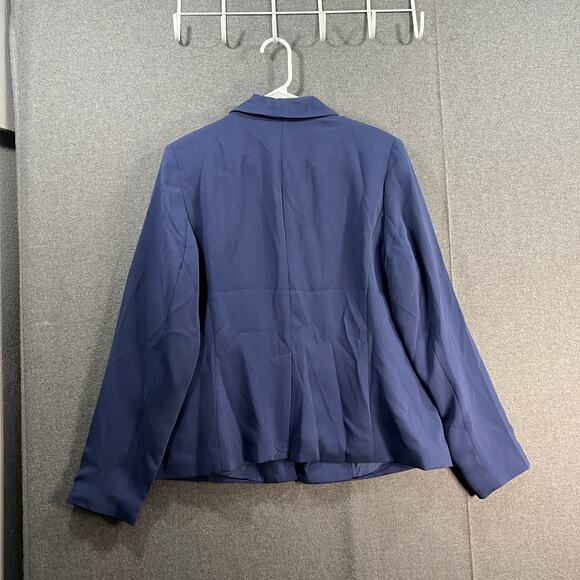 Candace Cameron Bure Regular Blazer Velvet Blue Size Medium - Picture 2 of 9